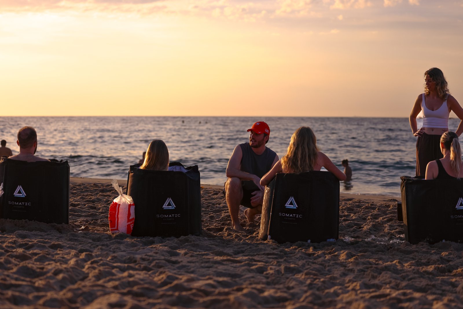 Somatic Ice baths at sunset